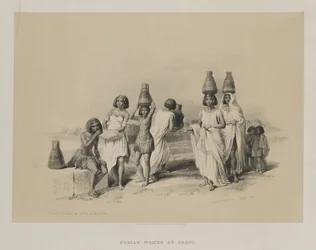 Egypt and Nubia, Volume I: Nubian Women at Kortie, on the Nile, 1847