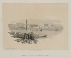 Egypt and Nubia, Volume I: Ruins of Luxor from the South-West, 1846
