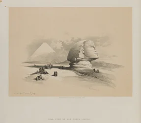 Egypt and Nubia, Volume I: The Great Sphinx, Pyramids of Gezeeh, 1846