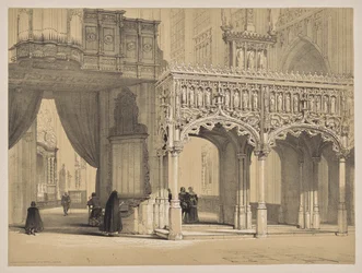 Sketches in Belgium and Germany, First Series, Screen in the Cathedral of St. Peter, Louvain