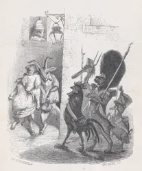 More than once, while leaving the masked ball Mr. de *** was arrested by the patrol, ca. 1837-47