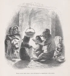We live between ourselves, we hate the nuisances and the visits from Scenes from the Private and Public Life of Animals, ca. 1837-47