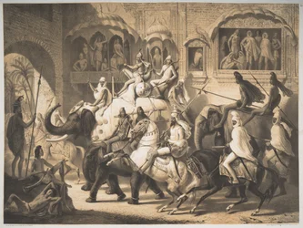A road in Lahore, March 1842