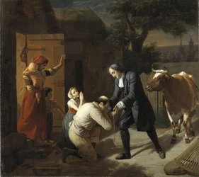 Fenelon returns a Stolen Cow to a Peasant by Louis Hersent
