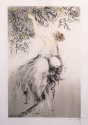 Girl picking lemons