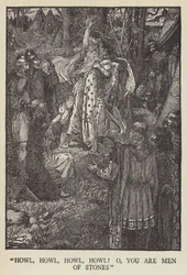 Howl, howl, howl, howl! o, you are men of stones