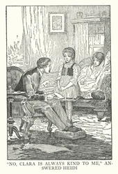 Illustration for Heidi by Johanna Spyri