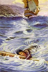 Illustration for Kidnapped by Robert Louis Stevenson