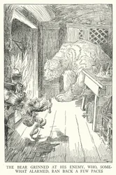 The Bear Grinned at His Enemy, Who, Somewhat Alarmed, Ran Back a Few Paces