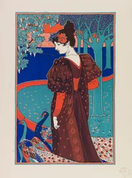Woman with Peacocks