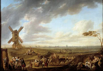 View of Lille taken from the god of Marcq
