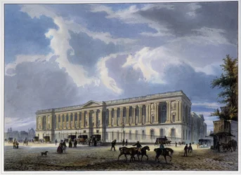View of the Louvre Colonnade - in 