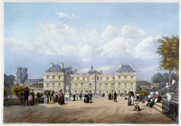 Le Palais du Luxembourg, on the Garden Side - in Paris and its Surroundings