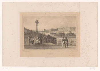 View of the Palais du Louvre from the Pont Neuf (Views in and around Paris)