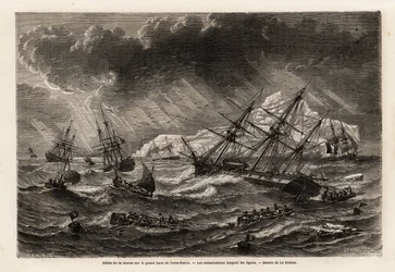 Cod fishing on the Grand Bank of Newfoundland