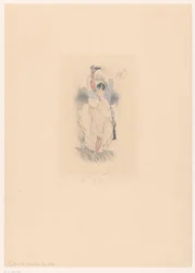 Cancan Dancer with Leg Behind Her Head