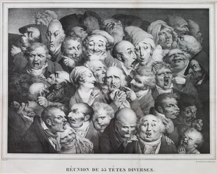 Group of Thirty-Five Heads, 1825