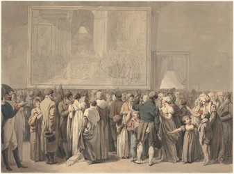 The Public in the Salon of the Louvre, Viewing the Painting of the 