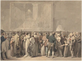 The Public in the Salon of the Louvre, Viewing the Painting of the 
