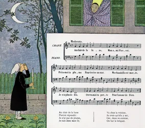 Score and Illustration of Child