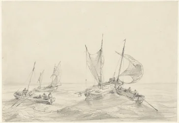Sea with Fishing Boats