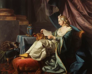A Young Sultan reading a Letter
