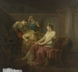 The Mortally Wounded Mark Antony with Cleopatra