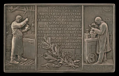 Fiftieth Anniversary of the Christofle Company, 1842-1892 (reverse)