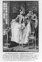 The Harlots Nurse or Modern Procuress, published 1750
