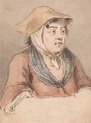 Woman with a Blue Smock