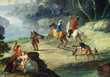 A Hunt with Falcons (detail)