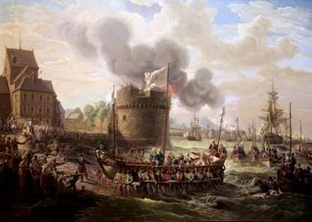 King Louis XVI Visits the Works of the Port of Cherbourg on June 23, 1786