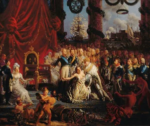 Louis XVIII Helping France to her Feet, after 1814