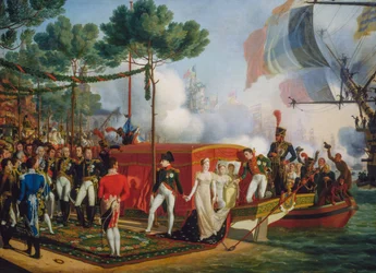 Napoleon Bonaparte and Marie Louise Landing in Antwerp