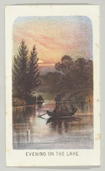 Evening on the Lake (from the series, Views in Central Park, New York, Part 3)