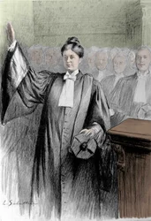 Jeanne Chauvin (1862-1926) was sworn in on December 7