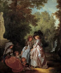 Women and Children in a Park