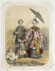 Family Walking in China - in 
