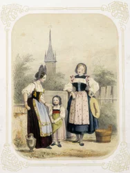 Two Women and a Girl in Switzerland - in 