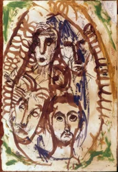 Three Heads in a Medallion