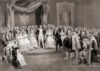 Napoleon and his court