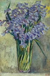 Glass Vase of Flowers, c.1910
