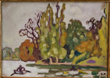 The Boats on the Lake of Bois de Boulogne