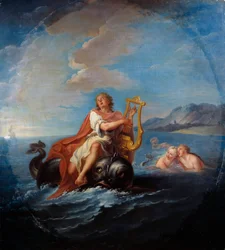 Arion playing lyre