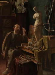 Artist in His Studio