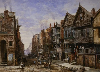 Watergate Street from the Corner of Crook Street, with Eastgate Beyond