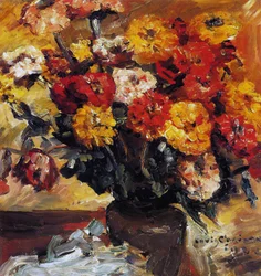 Zinnias in a Vase