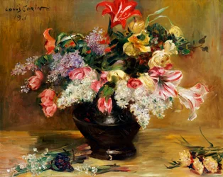 Amaryllis, Lilac and Tulips, 1911