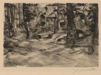 Bench in the Woods II, 1917