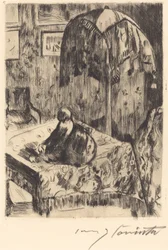 Interior with Floor Lamp, 1916